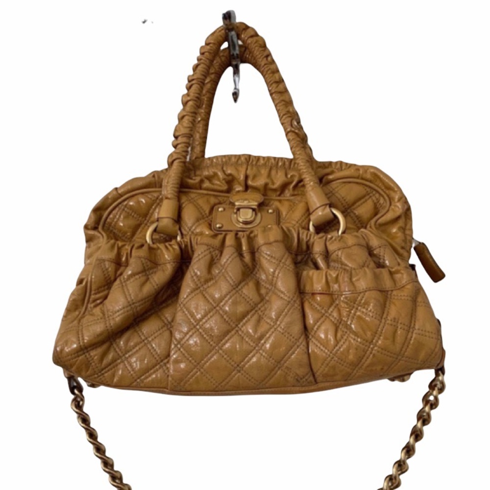 MARC JACOBS Quilted Patent Leather Shoulder Bag